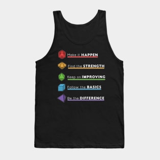 RPG Gamer dice motivational meaning for everyday Tank Top